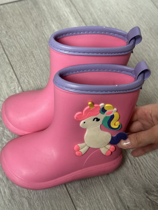 23р Резиновые сапоги для девочки
