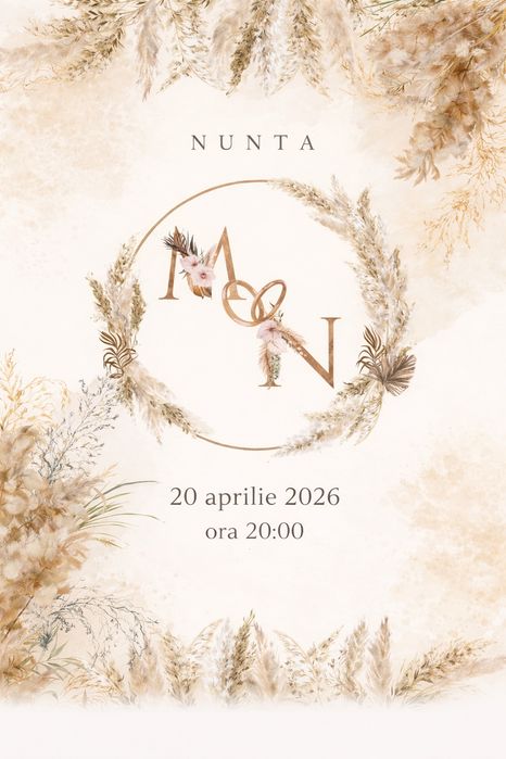 Invitații digitale personalizate botez, nuntă, aniversări – 30 lei