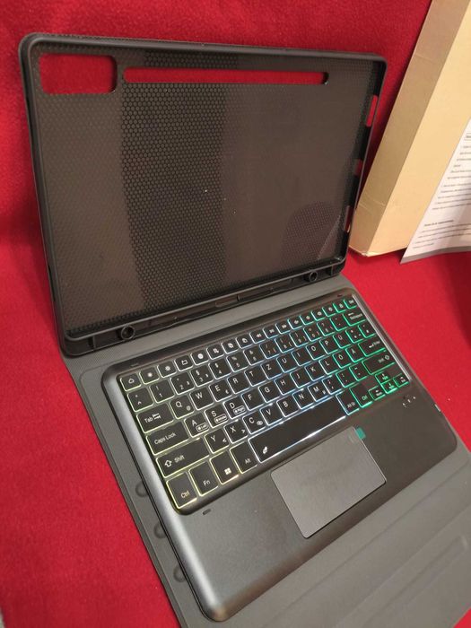 Husă Lenovo Tab P12 12.7 Tastatură Detasabilă,Trackpad,Backlit 7Culori
