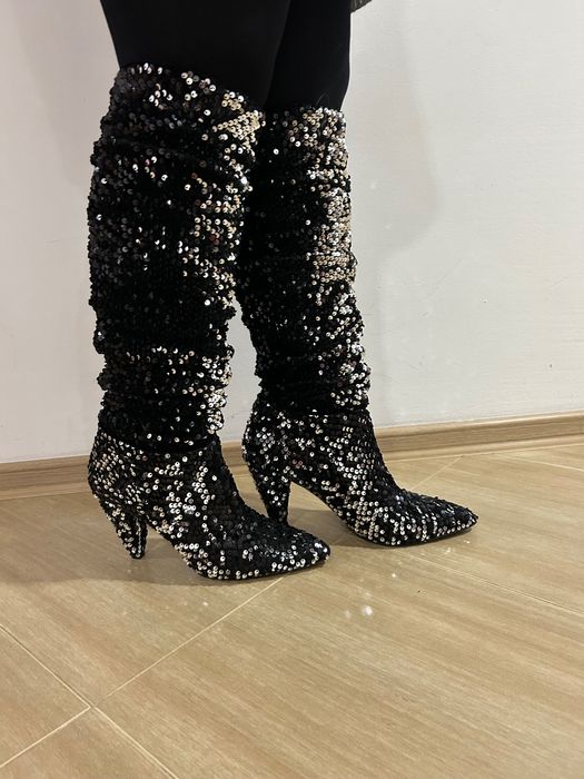 Нови! Паетени ботуши Miss Selfridge номер 41