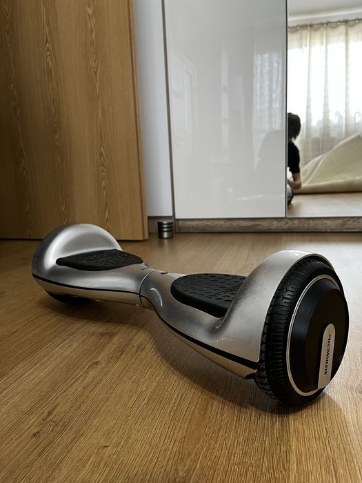 Hoverboard gri cu leduri