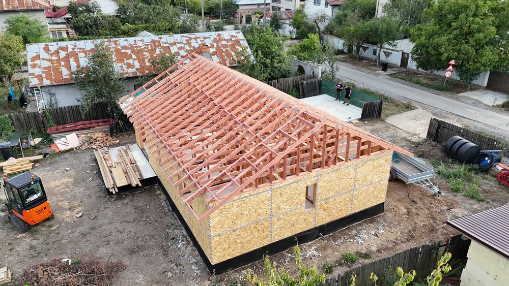 Ferme Acoperis Prefabricate in Doua Ape, Lemn Certificat C24