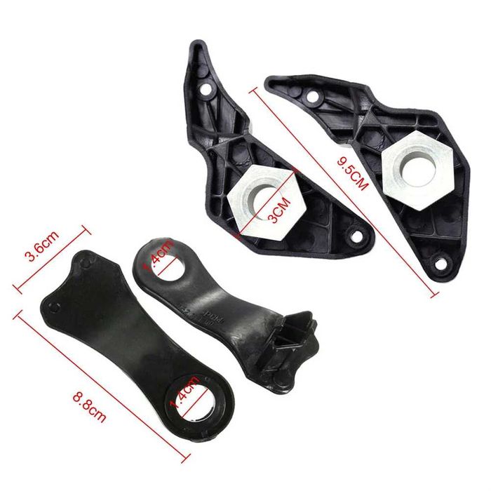 Set 4 Piese Reparatie Cleme pentru Ambele Faruri BMW E60 E61, HELLA