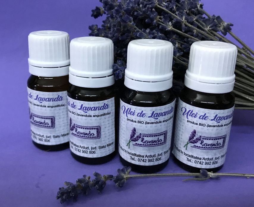 Perna cu lavanda, sapun, apa si ulei de lavanda, flori uscatde lavanda