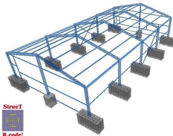 Vand hală metalică de pe stoc 12 m lățime cu 20 lungime cu tot cu mont