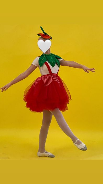 Костюм  Помидорка на девочку