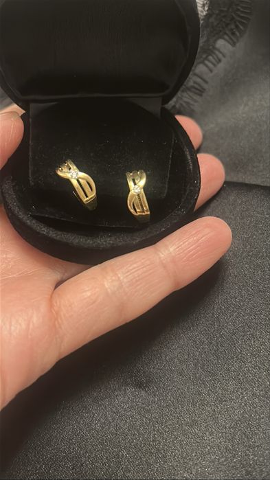 Серьги с брилиантами 750 пробы