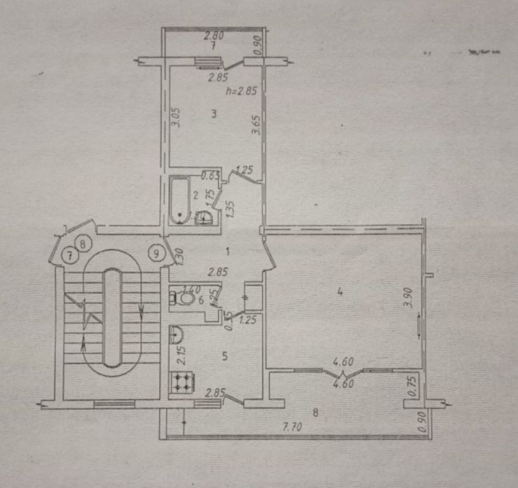 Юнусабад 7 квартал 2/2/4 (60²) продаётся квартира