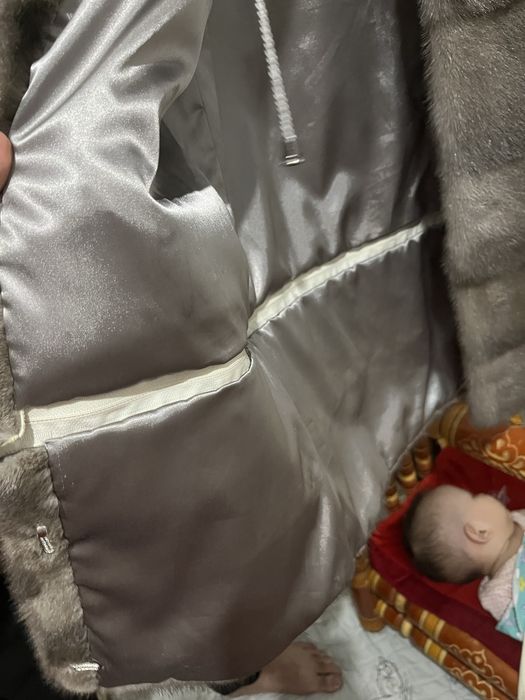 Норковый шуба , песец, пальто