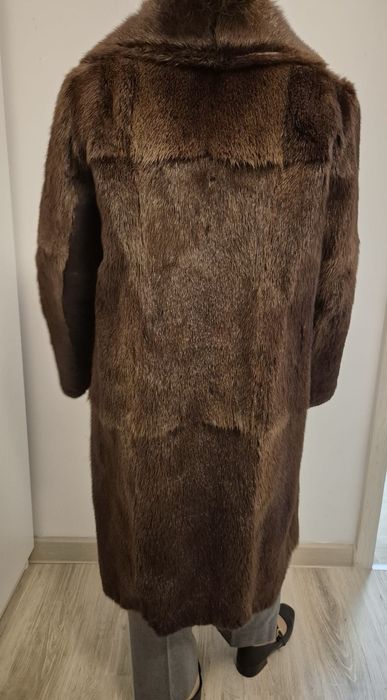 Haina de blana naturala de nutrie autentica