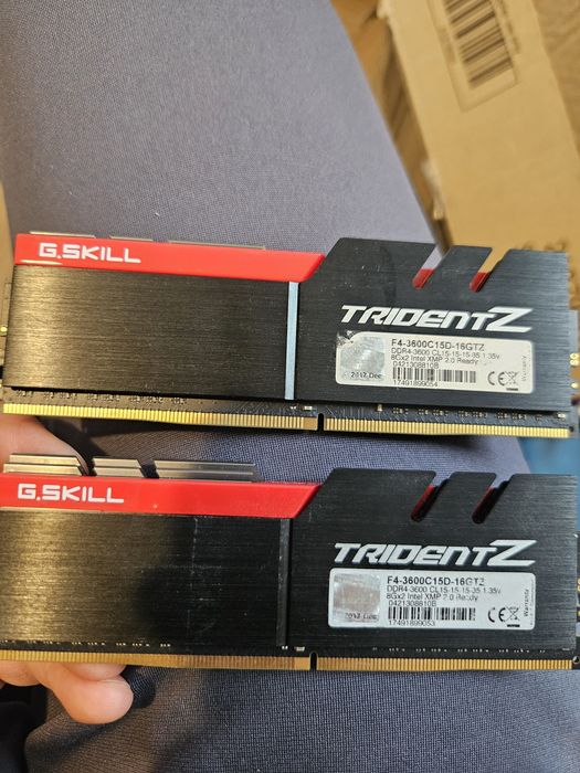намалена цена. 2x8Gb Gskill TridentZ Ram. Като нови ddr4-3600