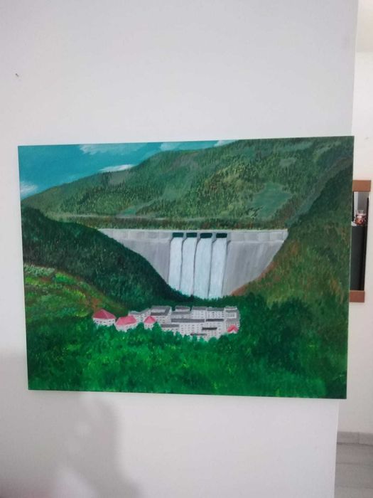 Tablou pictat manual – cadou ideal, piesă unicat, stil modern