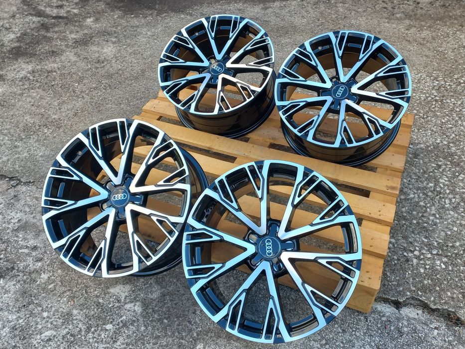 18"Audi Black Polish 8ж ет35 А3 А4 А5 А6 А7 А8 Q3 Q5 Чисто Нови.