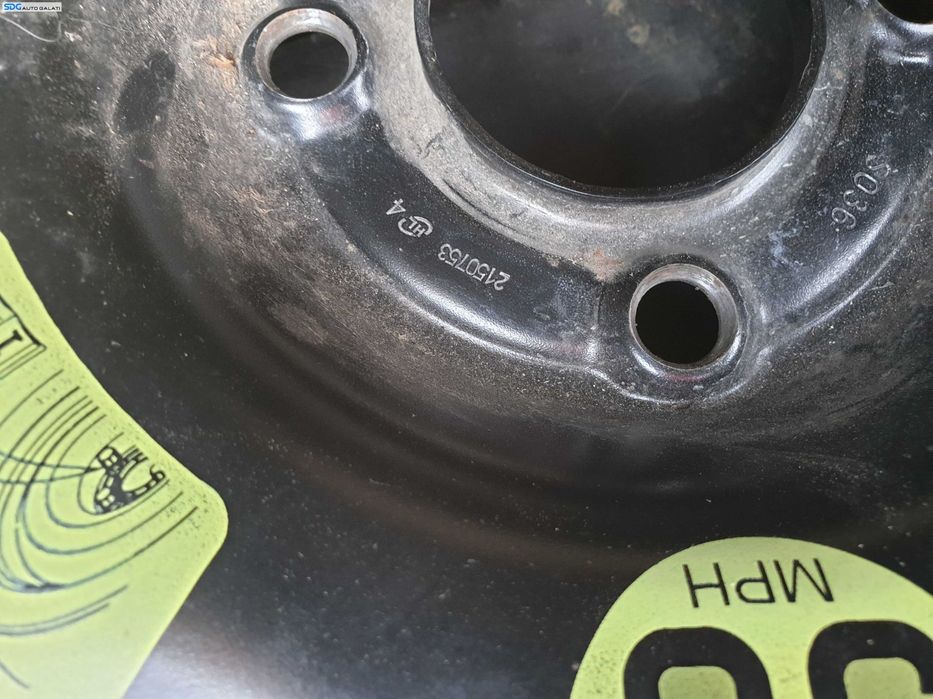 Janta Roata Rezerva Slim T125 80 15 R15 Peugeot 206 1998 - 2012 [K6595]