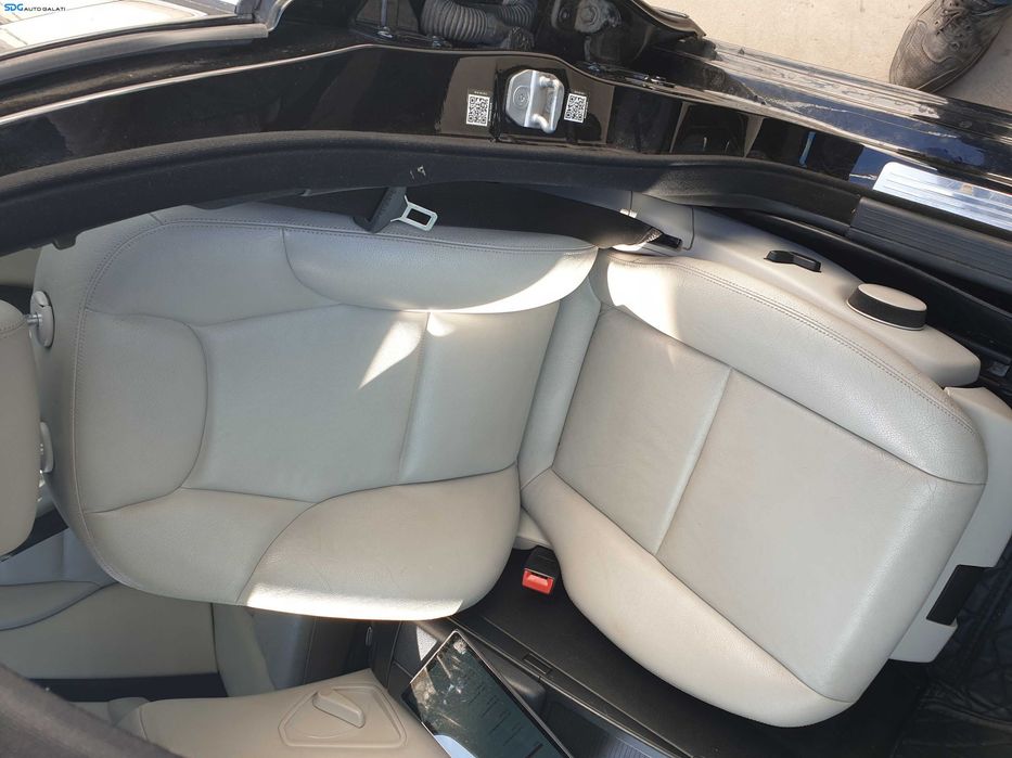 Interior Piele Alba Scaun Scaune Cu Incalzire si Bancheta cu Spatar Mercedes Clasa C Class W204 Sedan Berlina 2007 - 2014 [Q0086]