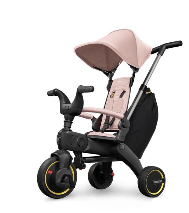 Tricicleta pliabila pentru copii Doona Liki Trike S3, 5 in 1, Blush Pink