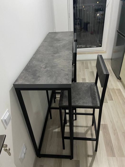 Барный стол +стулья в стиле лофт