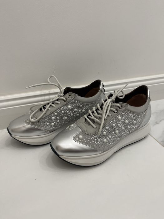 Дамски сиви маратонки Alexander Smith