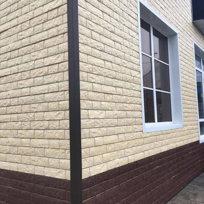 Фасадний панел Docke BERGART. ПВХ сайдинг гранит, мрамор орнига сокил