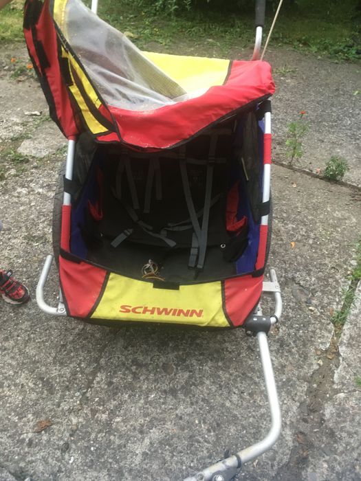 Remorca/ carucior bicicleta copii 2 locuri