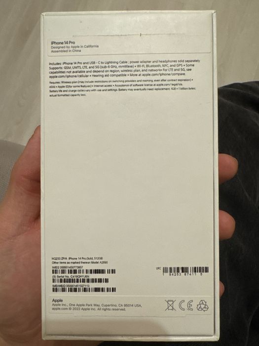 iPhone 14 pro 512 золотой