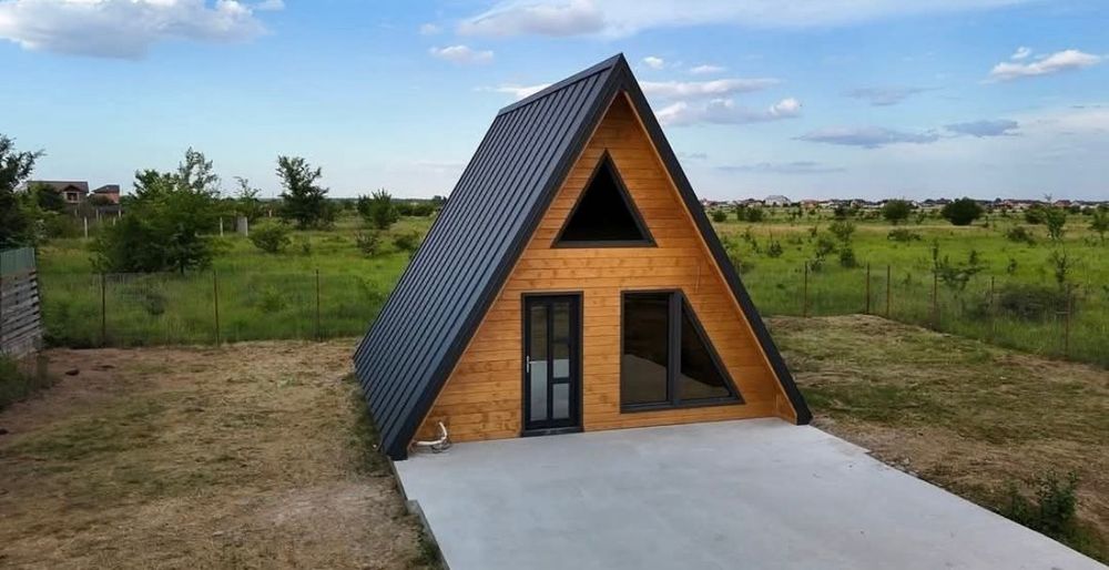 Vând cabane tip A frame