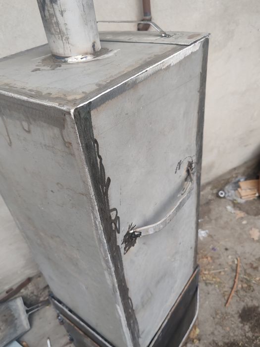 Печь с баком нержавеющим