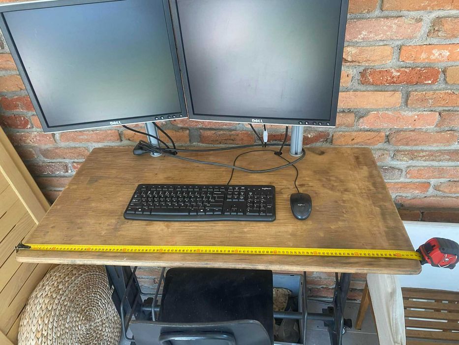 Vand Birou cu scaun reglabil pe inaltime Industrial Vintage