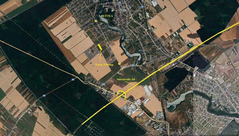 Buftea Flamanzeni Teren 7300 mp cartierul tinerilor