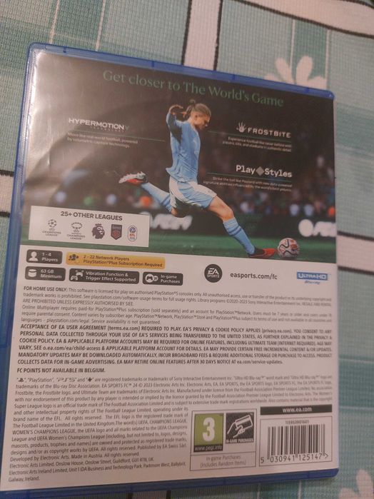 Диск - игра FC24 PS5