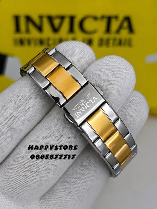 INVICTA Mother of pearl silver/gold white dial 38 mm, Инвикта нов дамски часовник