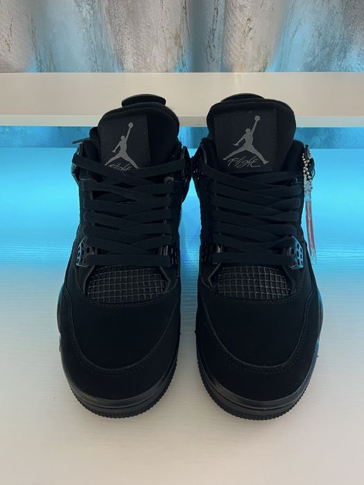 #REDUCERE# Nike Air Jordan 4-Black Cat-Verificare colet