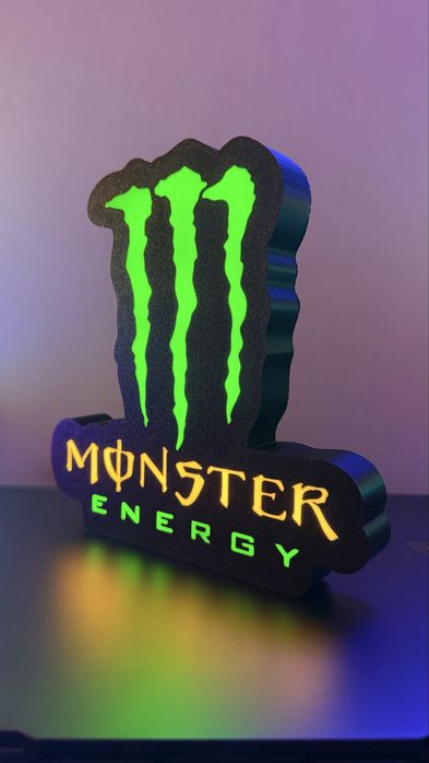 Monster Energy - led light logo