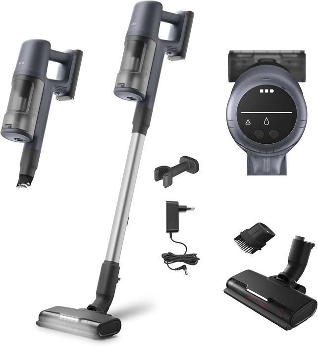 Нова Безжична Вертикална Прахосмукачка AEG Clean 6000 AP61CB21DB, 21.6V, 2 години Гаранция, до 40 мин Работа