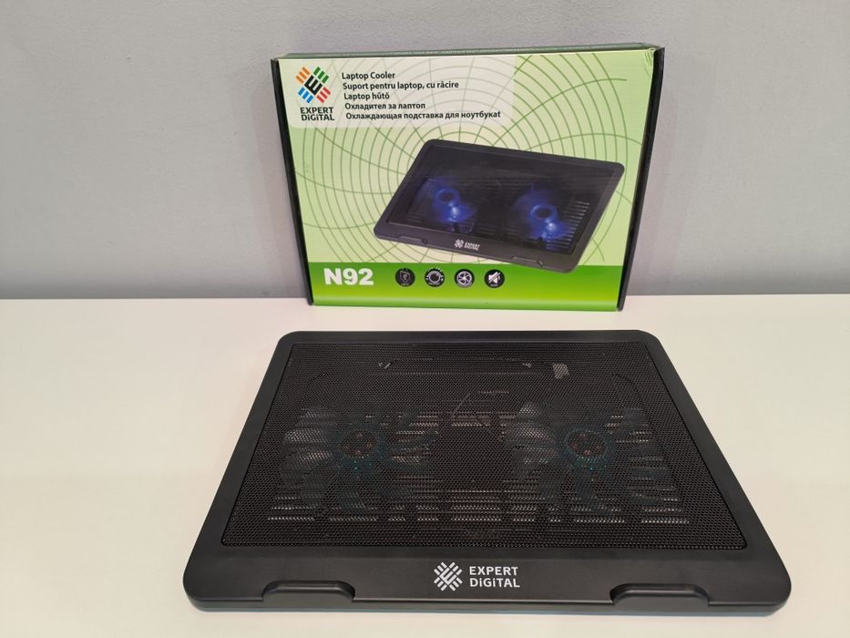 Cooler laptop Expert Digital N92 cu LED – NOU, SIGILAT