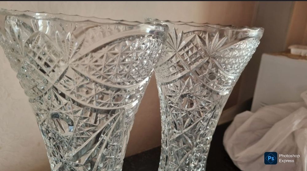 Новый Хрустальный Ваза Оригинал 
В наличии 2 шт. Новые