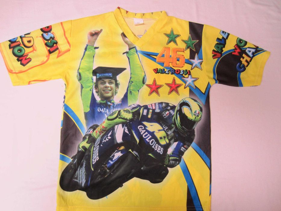 Tricou Valentino Rossi,copil 10 ani,100%poliester,stare f. buna,Italia