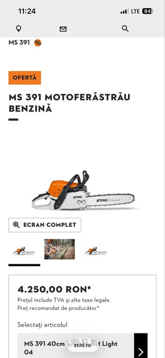 Drujba Stihl MS 391 Noua