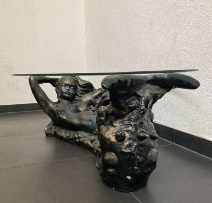 Măsuță de cafea cu geam de cristal