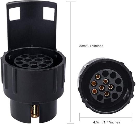 Адаптер преходник за гнездо на ремарке, каравана 7 към 13 пина 12V