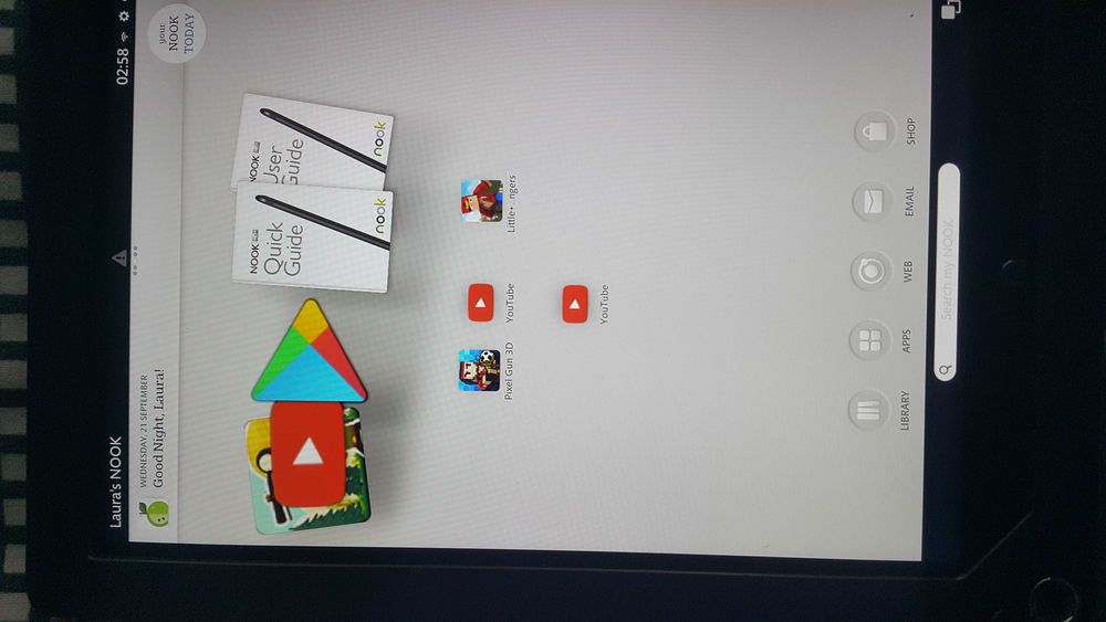 Таблет NOOK HD+ BNTV600 Barnes & Noble 9" 16GB без зарядно