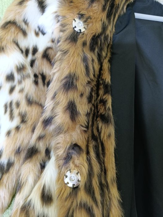 Дамско пухено палто от изкуствен косъм