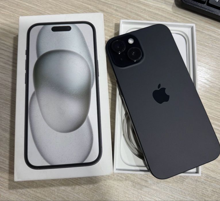 iPhone 15 128GB Black – stare foarte bună, full box