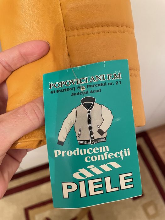 Geaca piele de dama - marime XXL