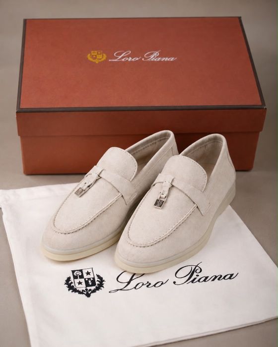 Vand Mocasini Loro Piana noi din piele naturala  Full Box