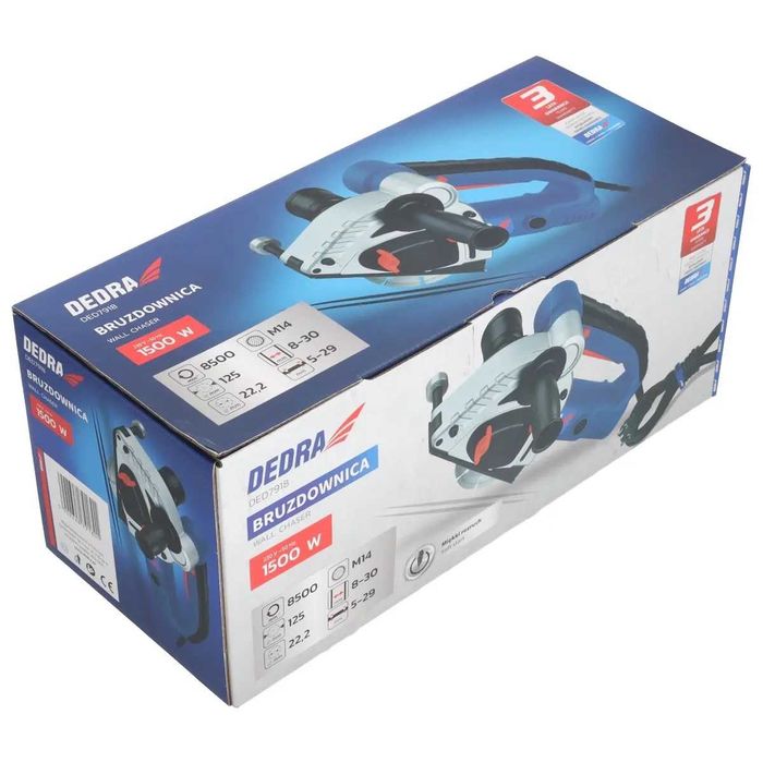 Фреза за канали DEDRA DED7918, 1500W, 125mm