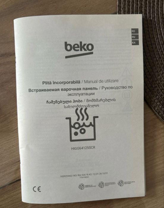 Plită Beko incorporabilă