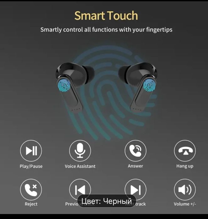 Smart наушник сенсорным экраном