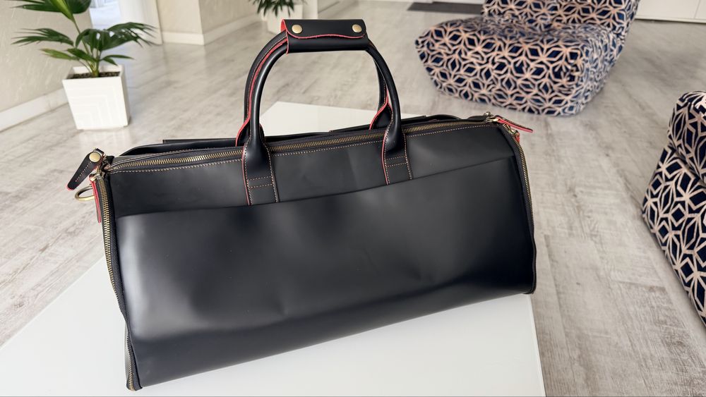 Премиальная кожаная сумка-портплед