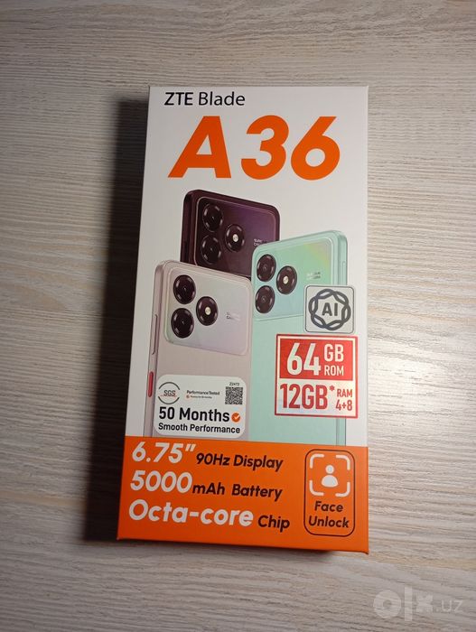 ZTE Blade A36, 64GB. Новый.